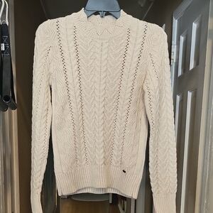 Superdry Sartorial Cream Cable Knit Sweater